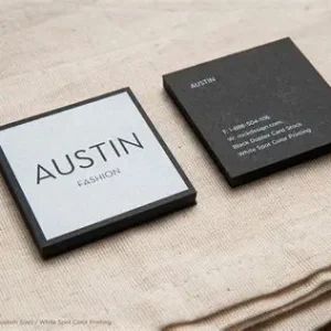 Home double sided square business cards