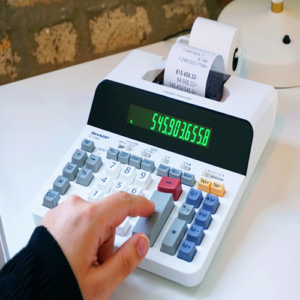 large electronic printing calculator